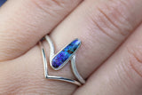 COSMO ATLANTIS Opal Silberring · EU 57 - 58
