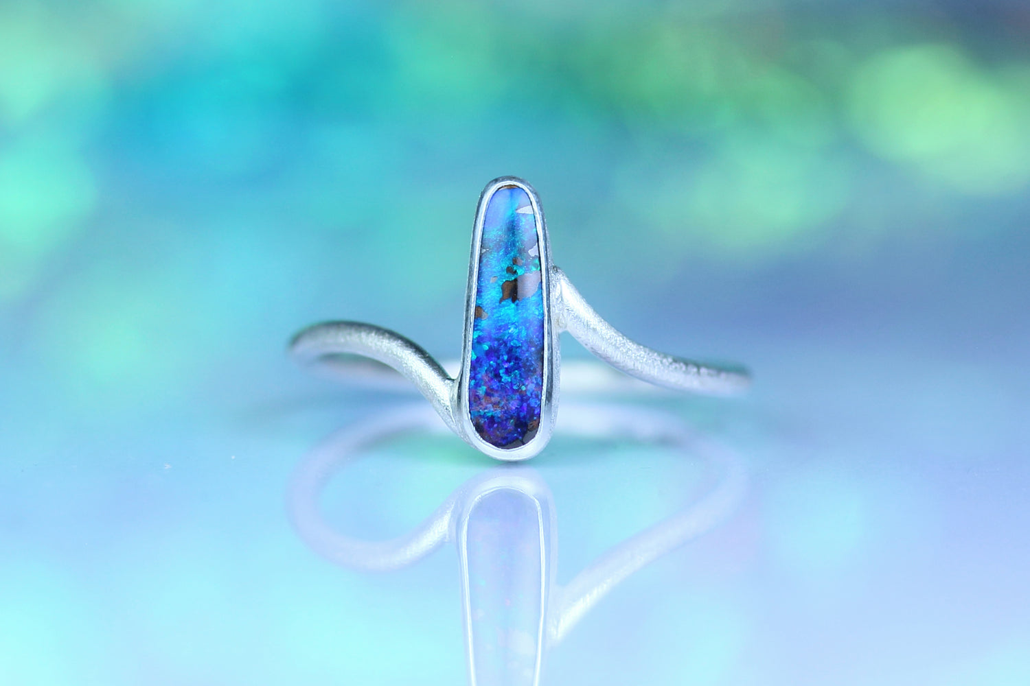 COSMO ATLANTIS opal silver ring · EU 57 - 58